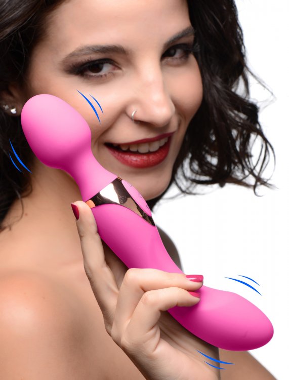 Dual Duchess 2-in-1 Silicone Wand Vibrator