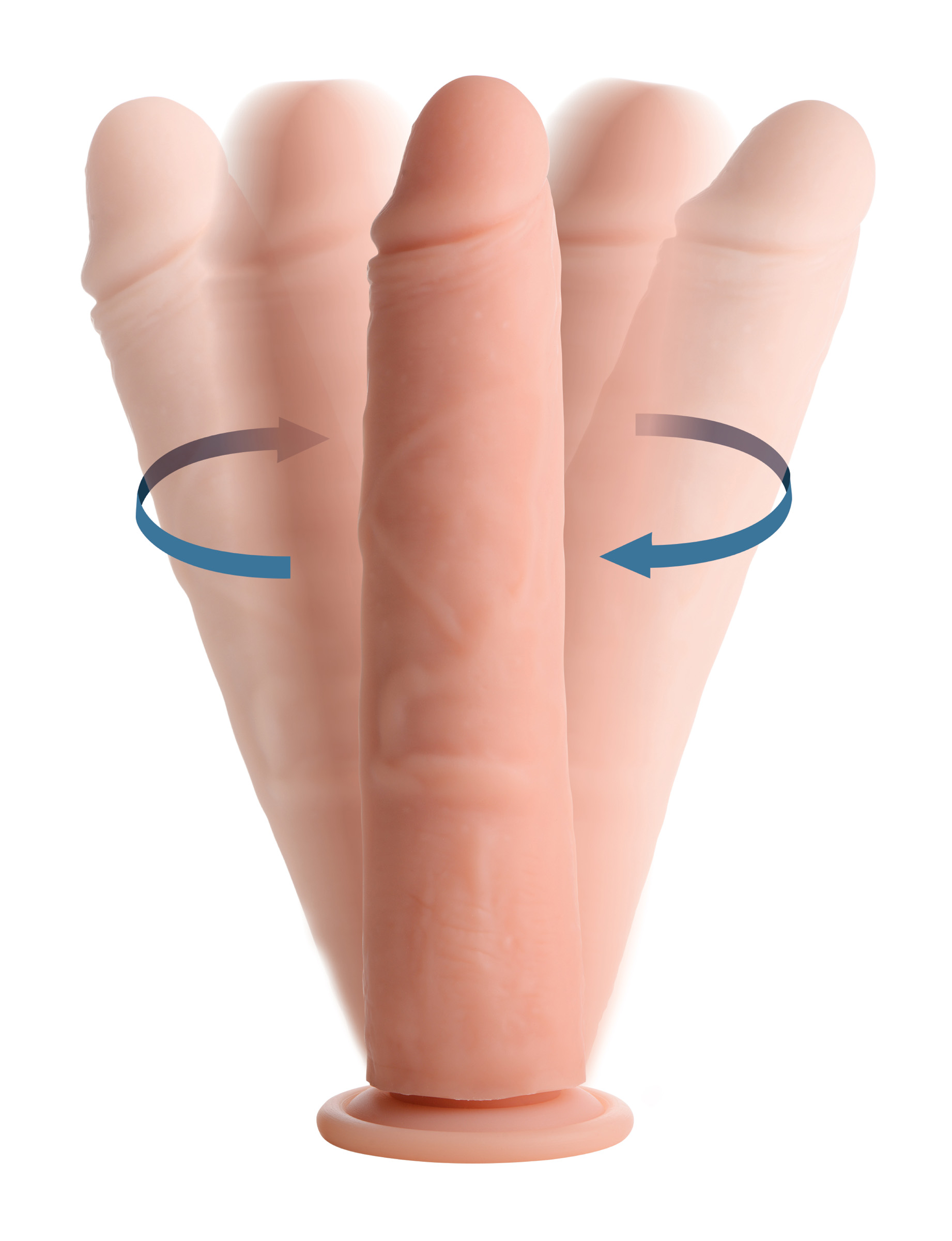 Big Shot Rotating Remote Control Silicone Dildo