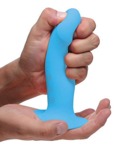 Squeezable Rechargeable Silicone Vibrating Dildo