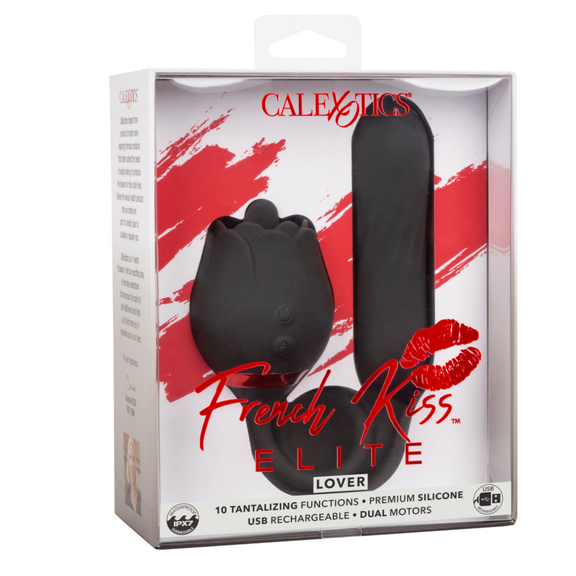 French Kiss ELover Vibrating Rotating Bullet And Clitoral Stimulator Women Sex Vibrator