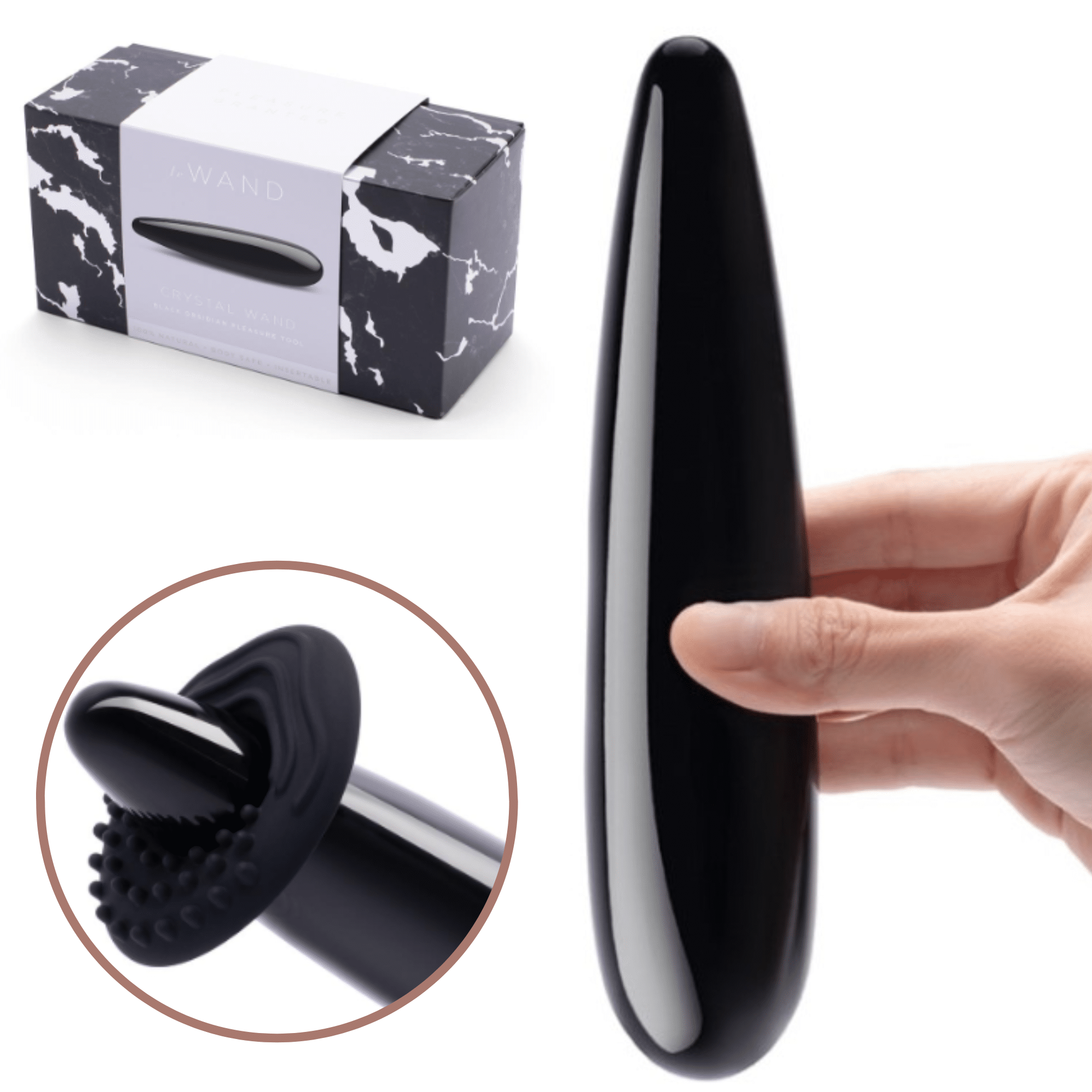 Le Wand Crystal Wand Double Ended Non Realistic Dildo - 