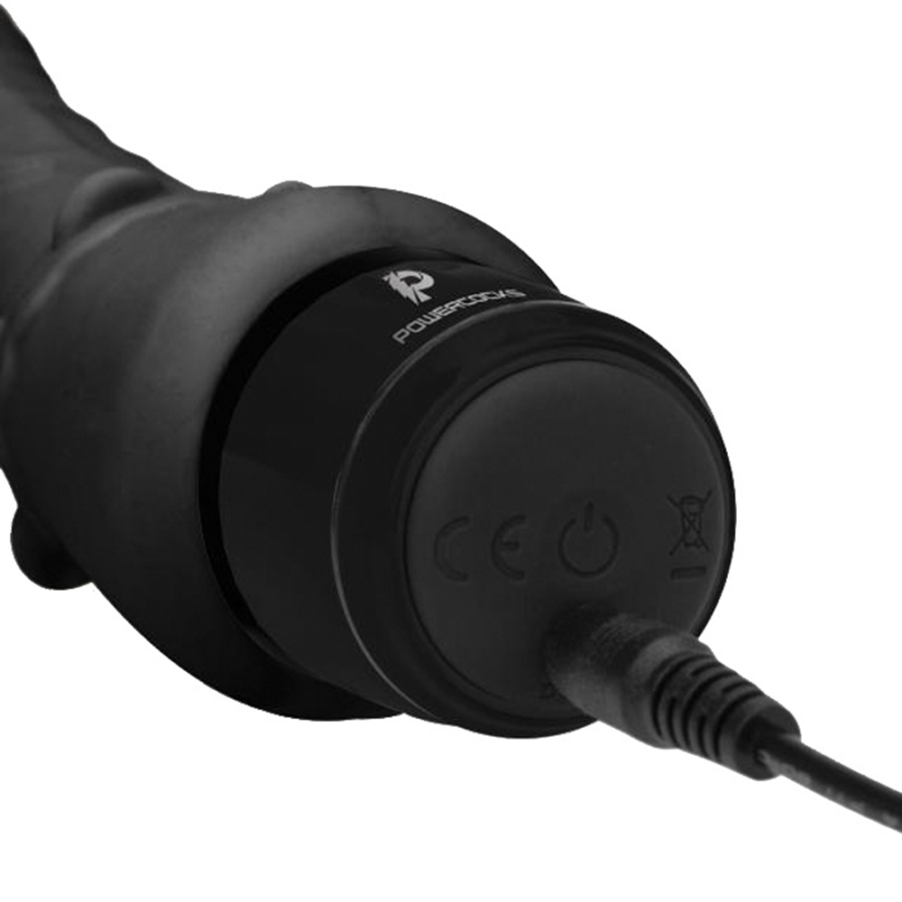 Powercock Silicone Rechargeable Slim Anal Realistic Dildo Vibrator 7