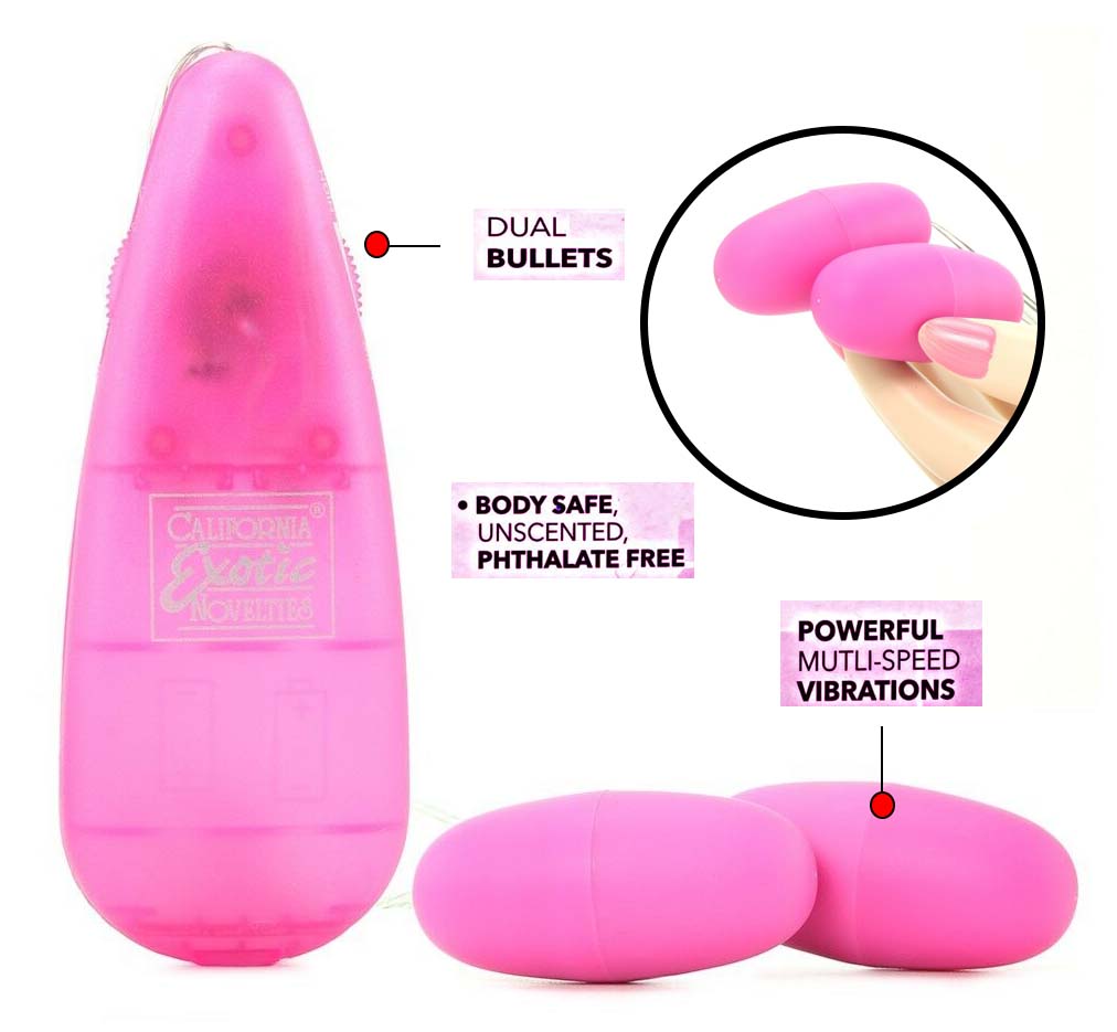 Pocket Exotics Vibrating Double Bullets 