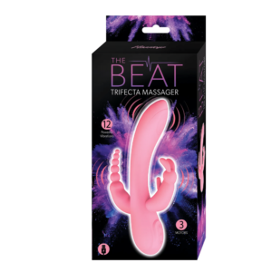The Beat Trifecta Massager Beaded Bunny Stimulator Rechargeable Vibrator