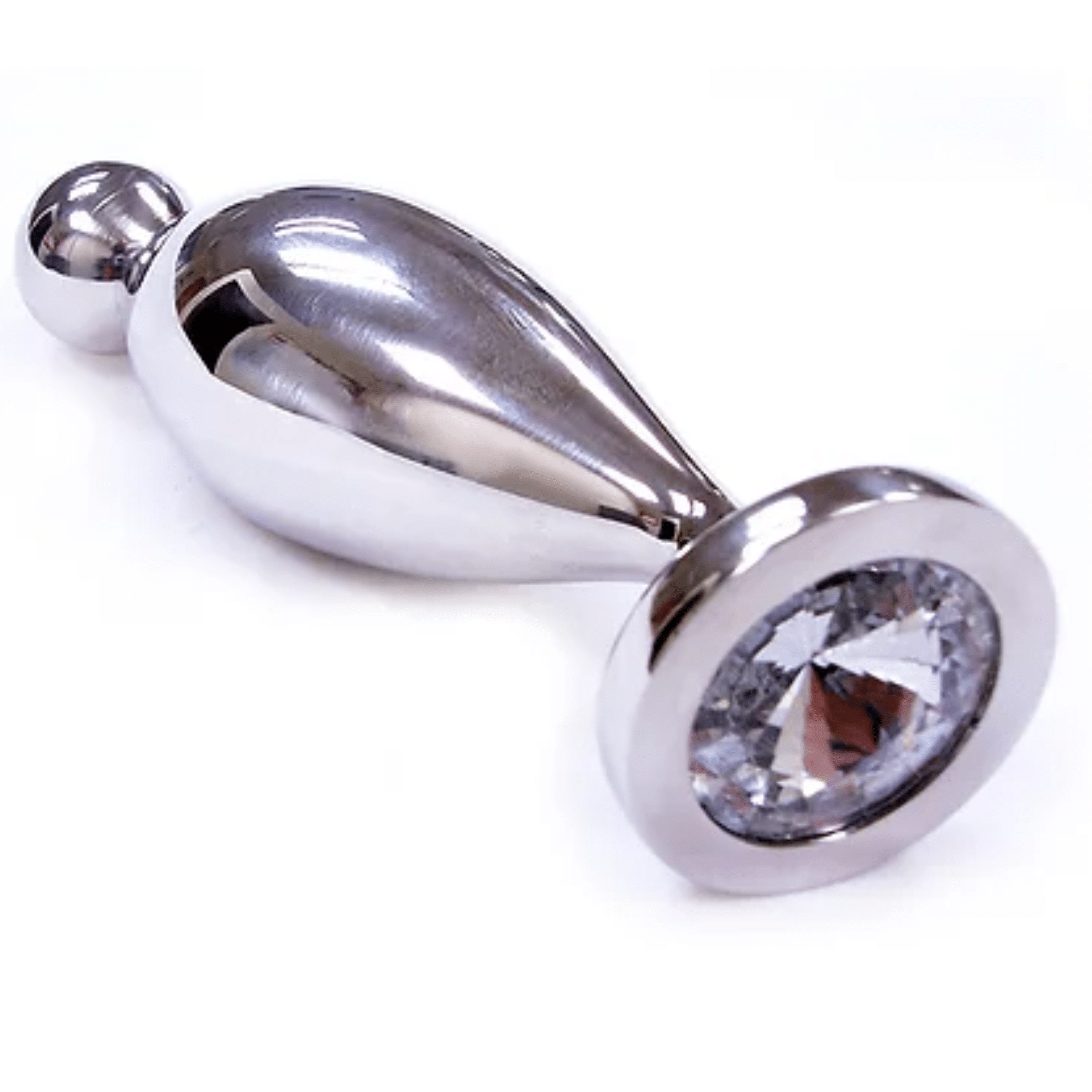 Rouge Fish Tail Stainless Steel Anal Probe Jeweled Butt Plug