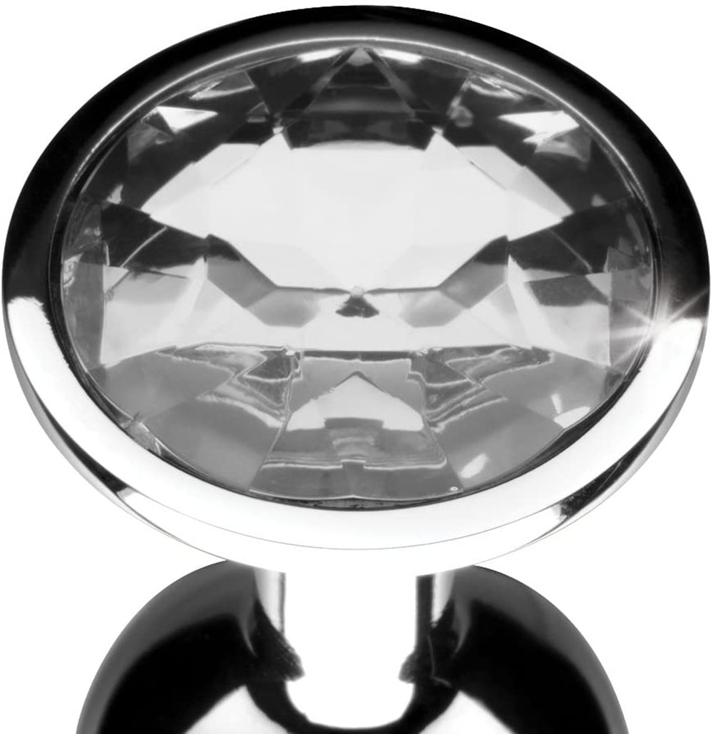 Booty Sparks Clear Gem Metal Jeweled Butt Plug