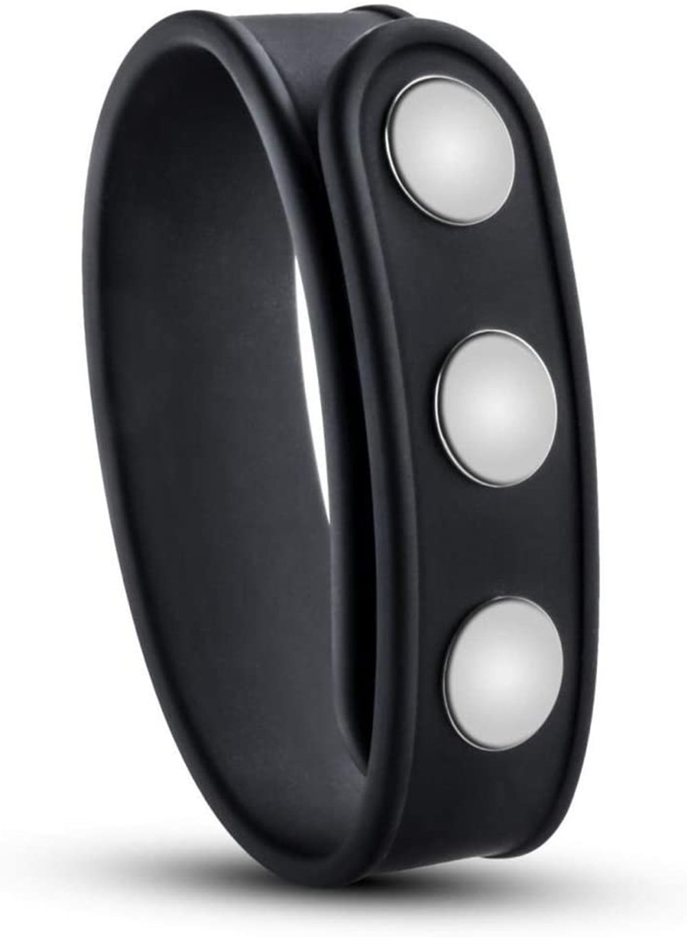 Performance Silicone Cock Strap Adjustable Penis Ring Black