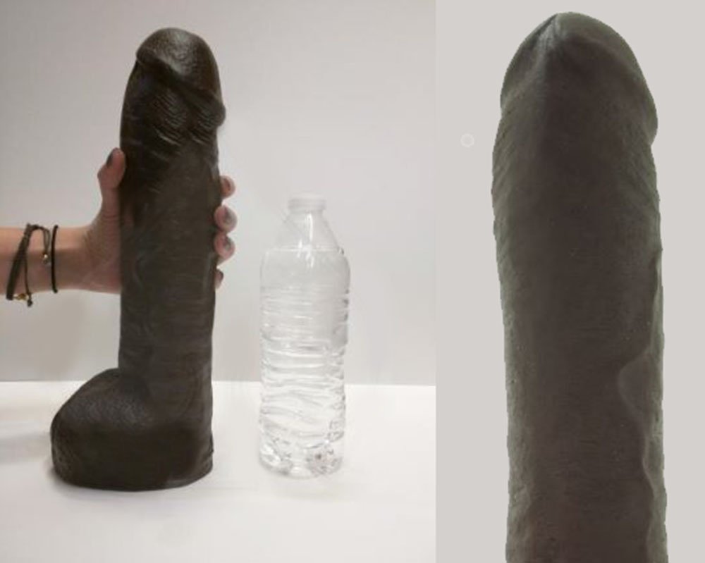 Vac U Lock UR3 Hung Realistic Cock Big Dildo Attachment 12 Inch