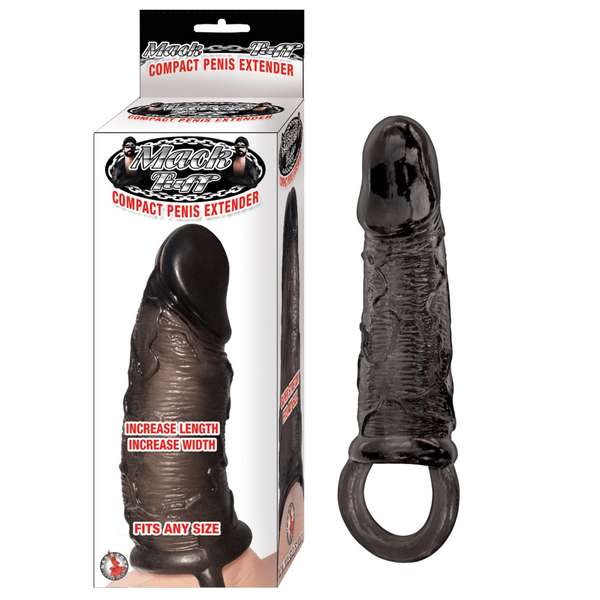 Mack Tuff Penis Extender Penis Sleeve Waterproof Black