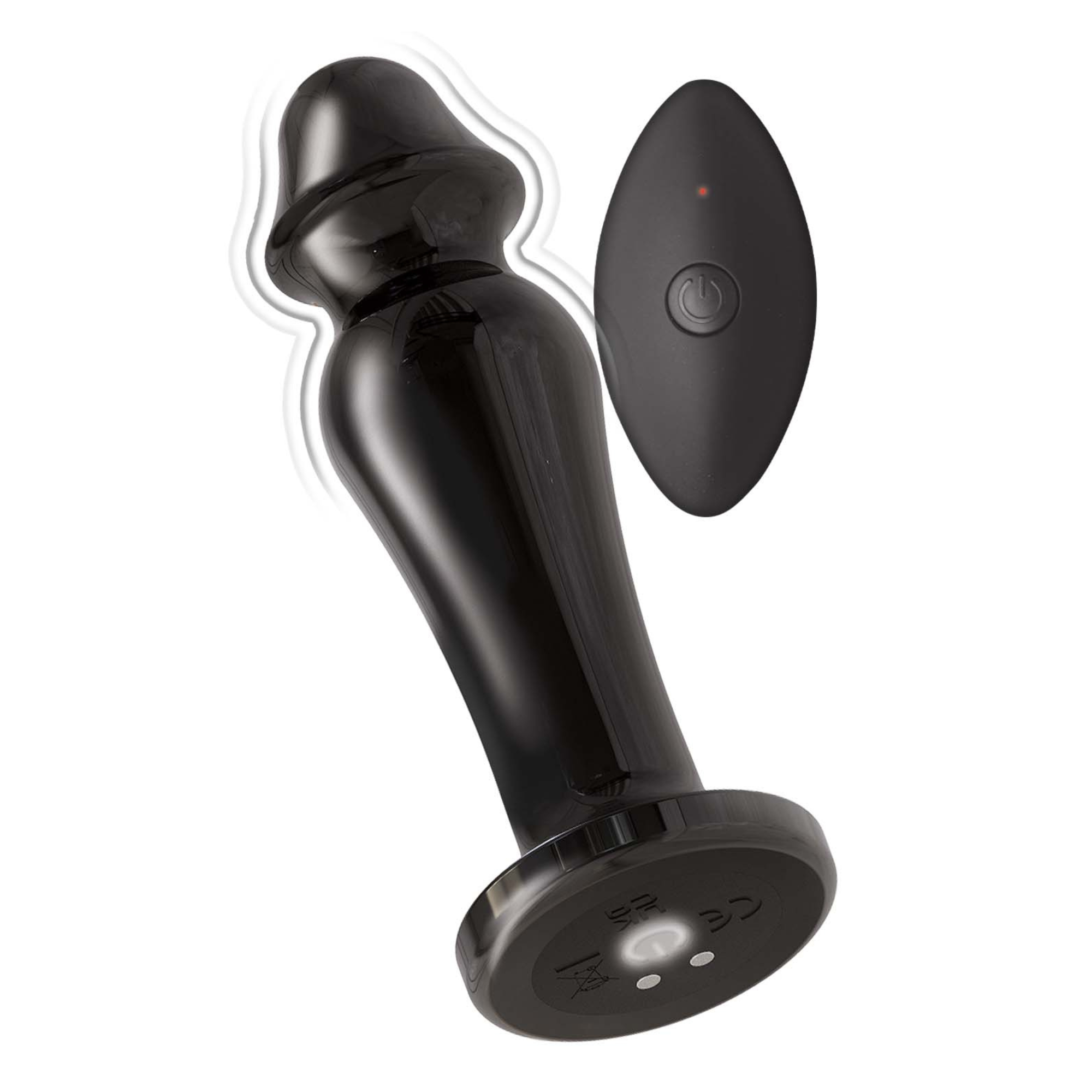 Ass-sation Anal Lover Rechargeable Vibrating Metal Butt Plug With Remote Control