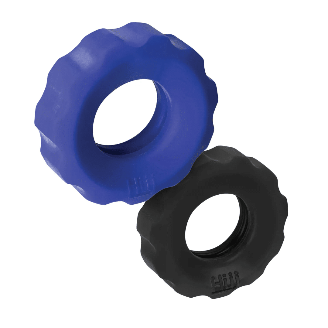 COG Rubbery Super-Stretchy Multi-Use Non-Vibrating Penis Ring - 2 Pcs