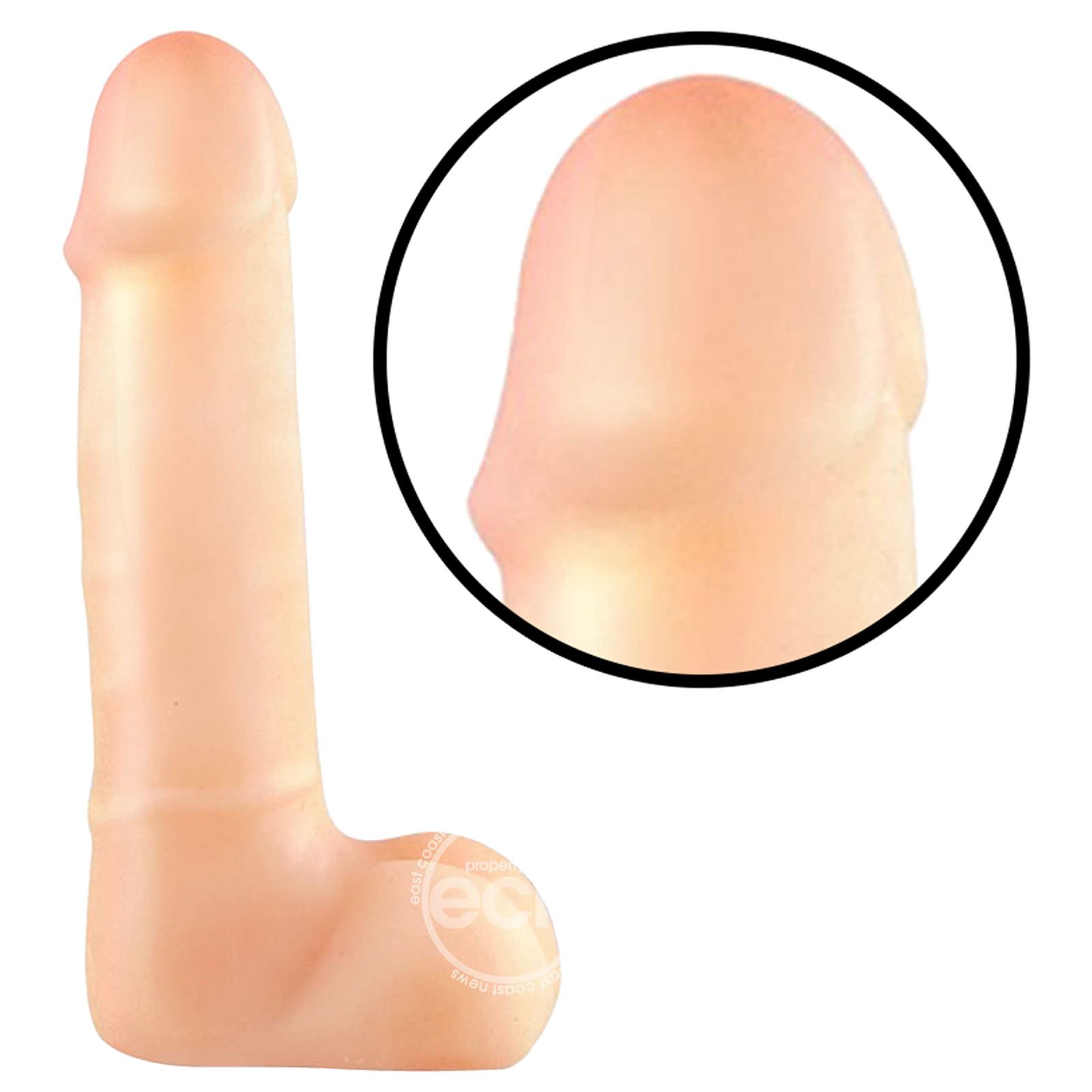 X5 Cock With Flexible Spine Realistic Dildo Beige