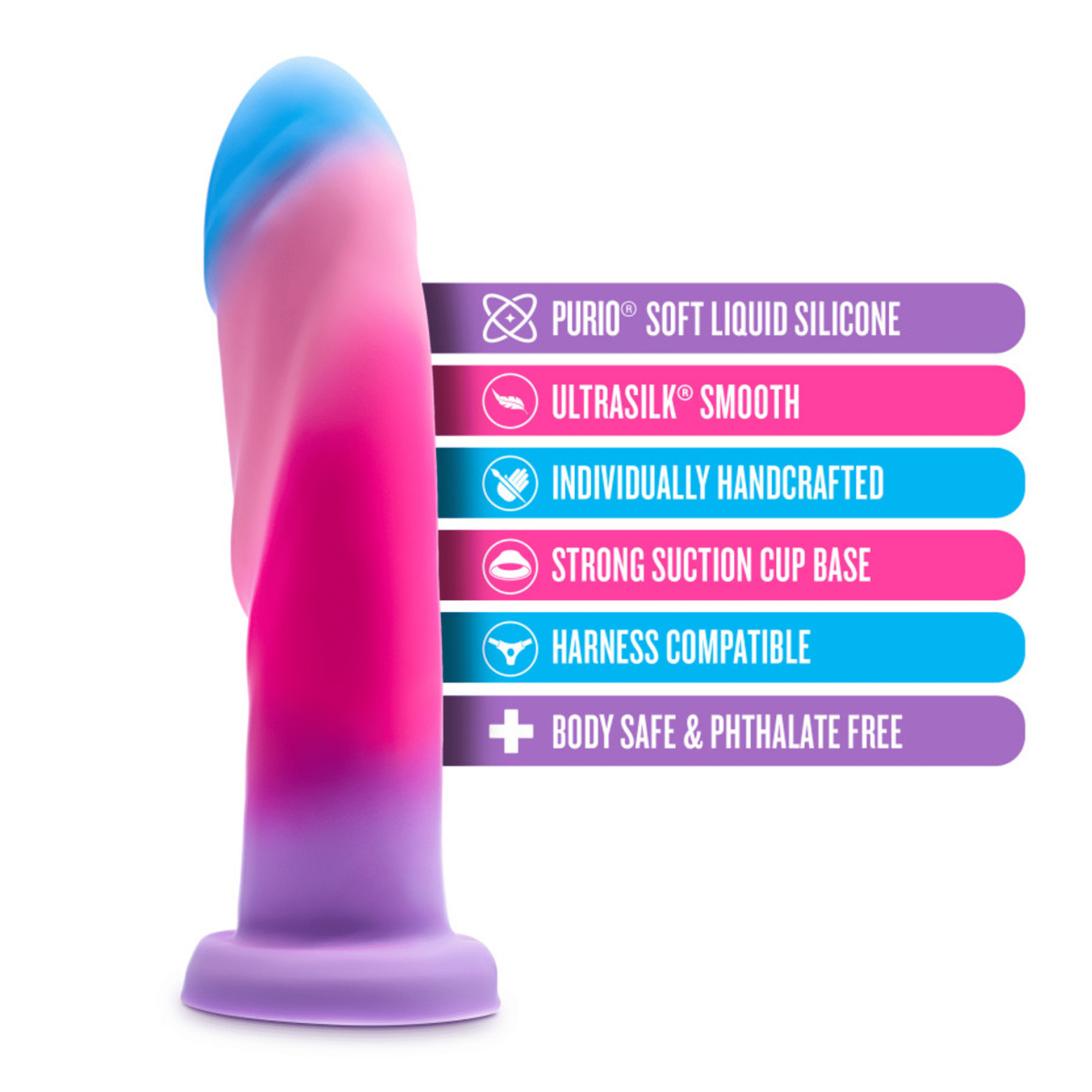 Avant Silicone Dong Harness Compatible Pegging Dildo