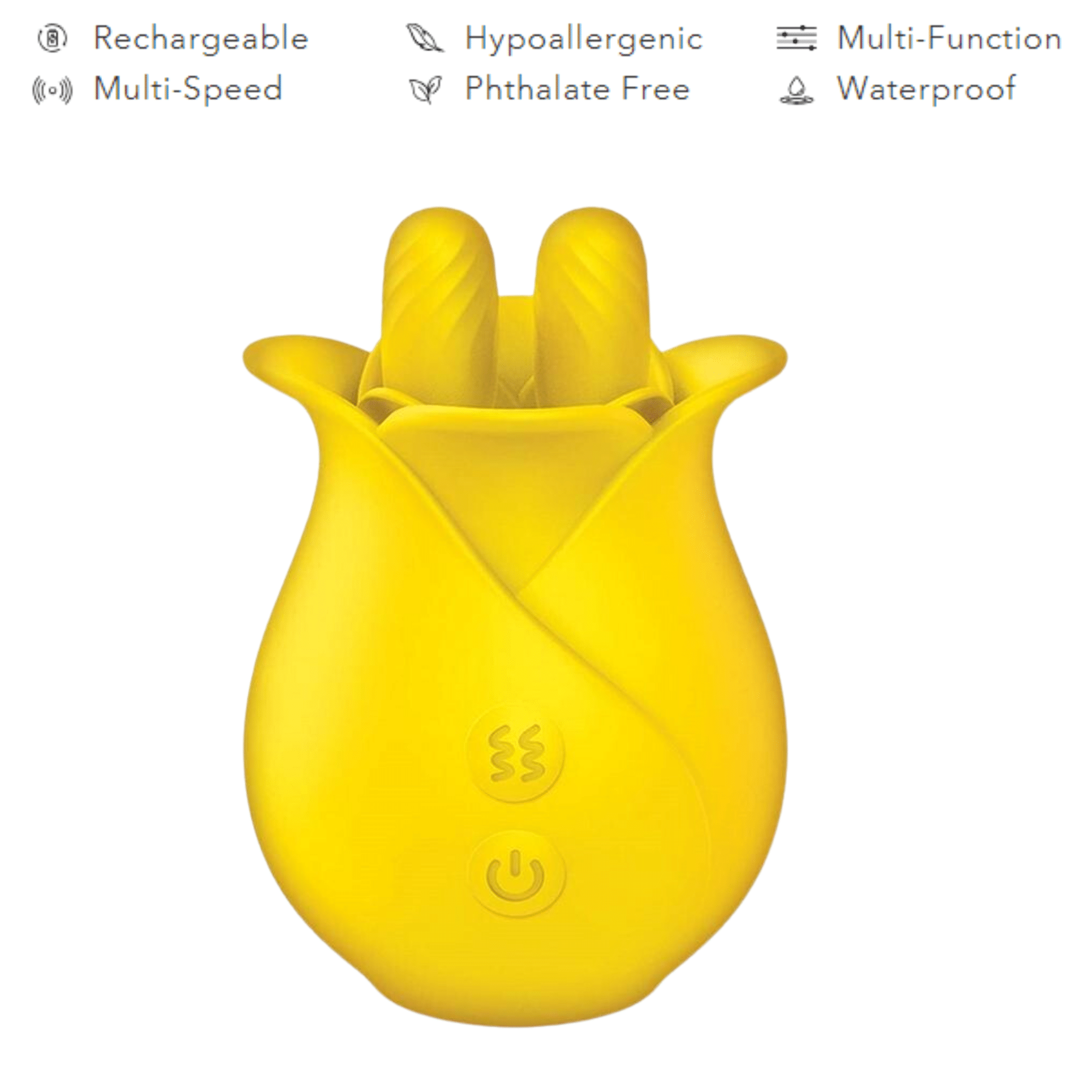 Clit-tastic Tulip Finger Massager Waterproof Rechargeable Clitoral Vibrator