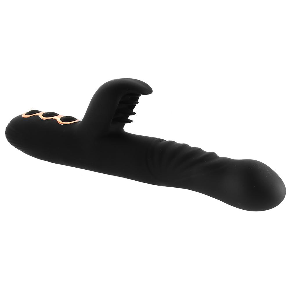 Princess Heat Up Rechargeable Silicone Rabbit Thrusting Vibrator