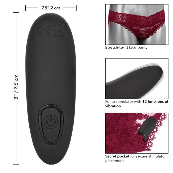 Vibrating Panty Remote Control Rechargeable Lace Panty Set