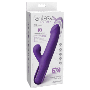Super Sonix Tongue-licking Clit Stimulation Thruster Massager Rabbit Vibrator