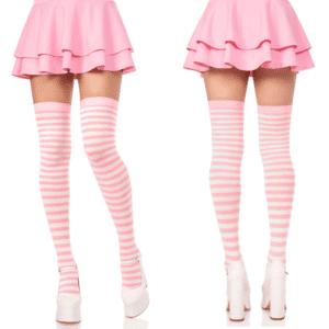 Women's Hosiery Long Lasting Wear White/Light Pink