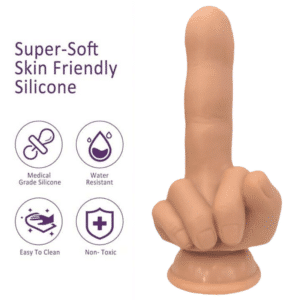 Finger Fest Flip Off Dildo Realistic Suction Cup Dong