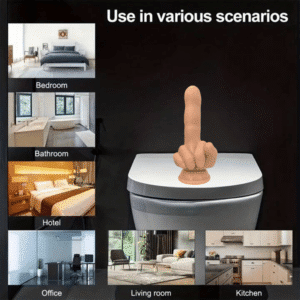 Finger Fest Flip Off Dildo Realistic Suction Cup Dong