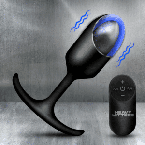 Vibrating Slim Neck Weighted Butt Plug