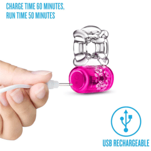Play wWith Me Pleaser C-ring Rechargeable Vibrating Penis Ring