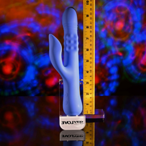 Rechargeable Silicone Triple Motor Thrusting Rabbit Vibrator Pop Goes The O