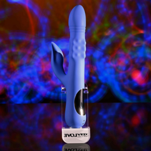 Rechargeable Silicone Triple Motor Thrusting Rabbit Vibrator Pop Goes The O