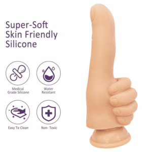 Finger Fest Thumbs Up Silicone Realistic Dildo