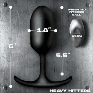 Vibrating Slim Neck Weighted Waterproof Butt Plug