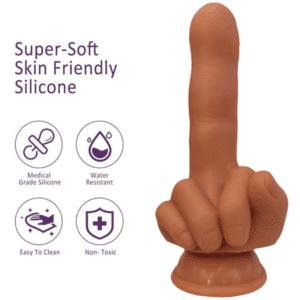 Finger Fest Flip Off Dildo Realistic Suction Cup Dong