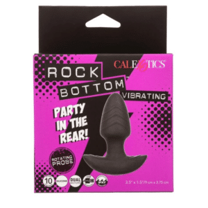 Rock Bottom Vibrate Rotating Probe Vibrating Butt Plug