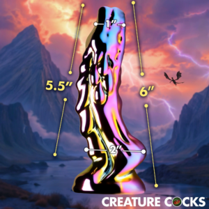 Strap-On Compatible Fantasy Glass Dildo