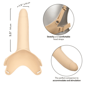 Adjustable Head Straps Silicone Dong Ivory