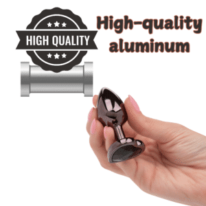 Jewel Small Black Diamond Heart Plug