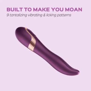Flicking Tongue Vibrator - Purple