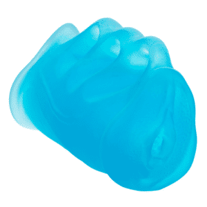 3-Finger Grip Stroker Masturbation Sleeve Blue