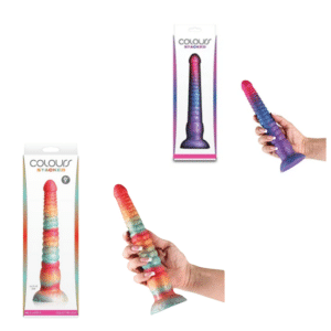 Colours Stacked 9 Big Silicone Dildo