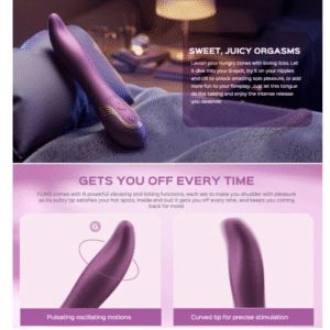 Flicking Tongue Vibrator - Purple