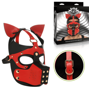 Sex Hood with Removable Muzzle Sex Restraints