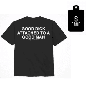 Good Man Statement T-Shirt Black Small