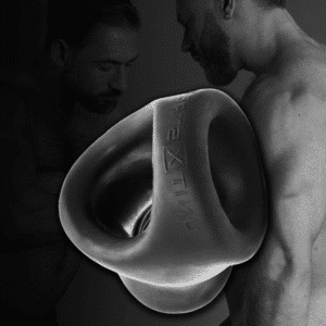 Non-Vibrating Penis Ring with Extended Ball Stretcher Night Ed