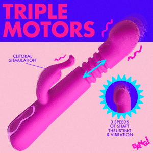 Silicone Rabbit Vibrator Purple