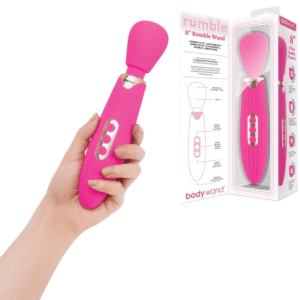 Rechargeable Wand Vibrator Hot Pink 8-inch