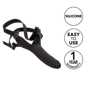 Adjustable Head Straps Silicone Dong Black