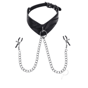 Hematite Chain with Adjustable Nipple Clamps