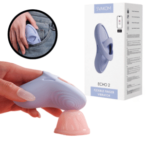 App-Controlled Silicone Finger Vibrator