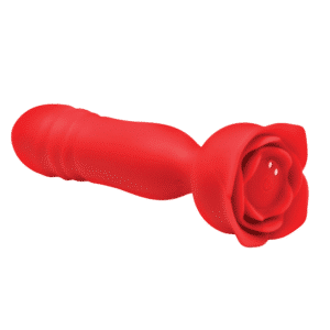 Rechargeable Thrusting Vibrator Red