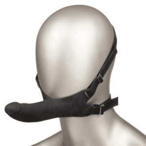 Head Straps Silicone Dong Black