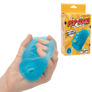 3-Finger Grip Stroker Masturbation Sleeve Blue
